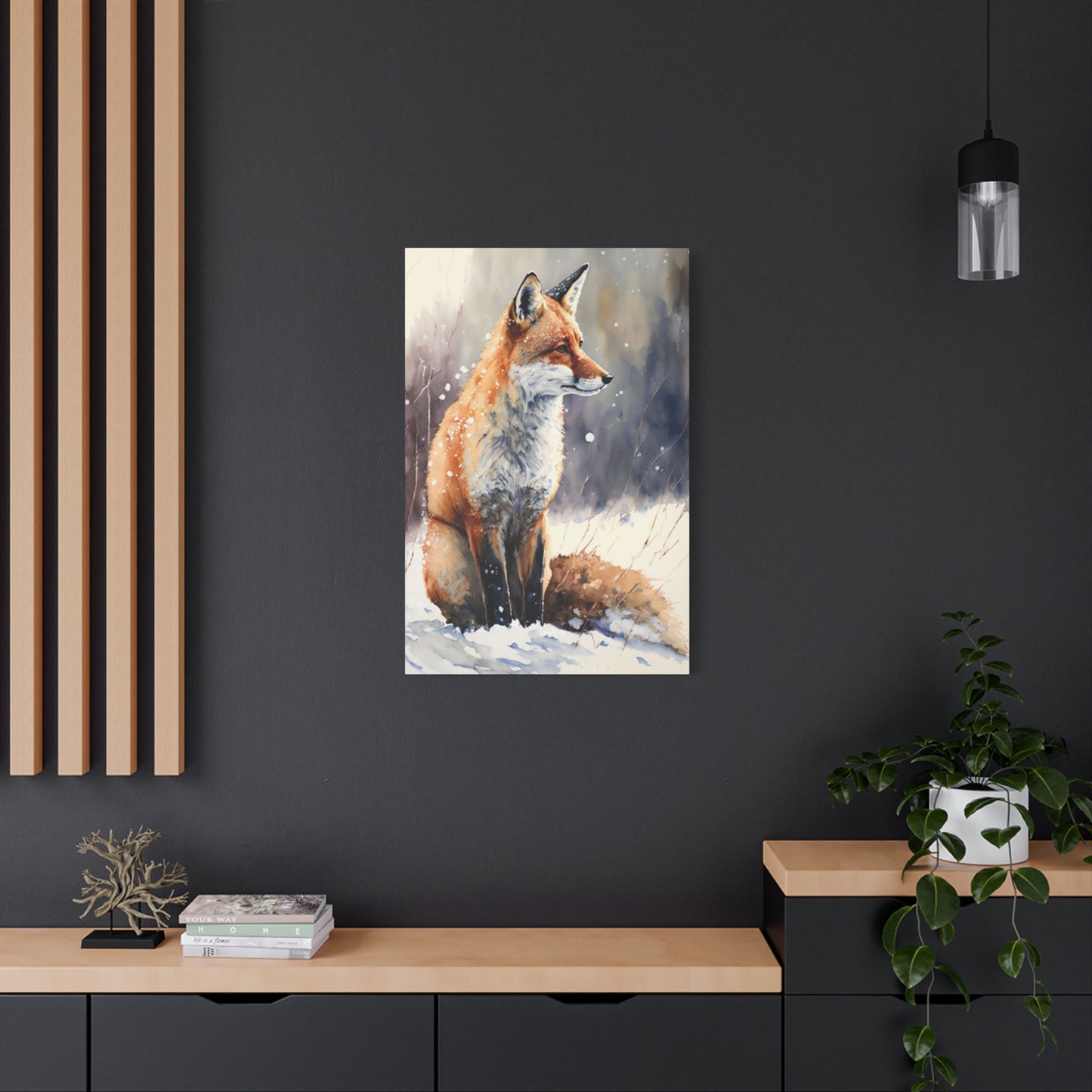 Snow Red Fox Wall Art & Canvas Prints