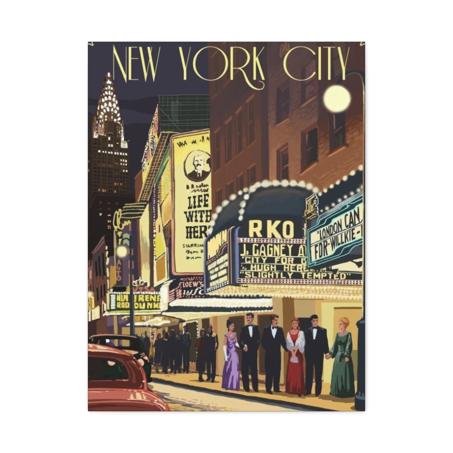 Casino Poster in New York City Wall Art & Canvas Prints