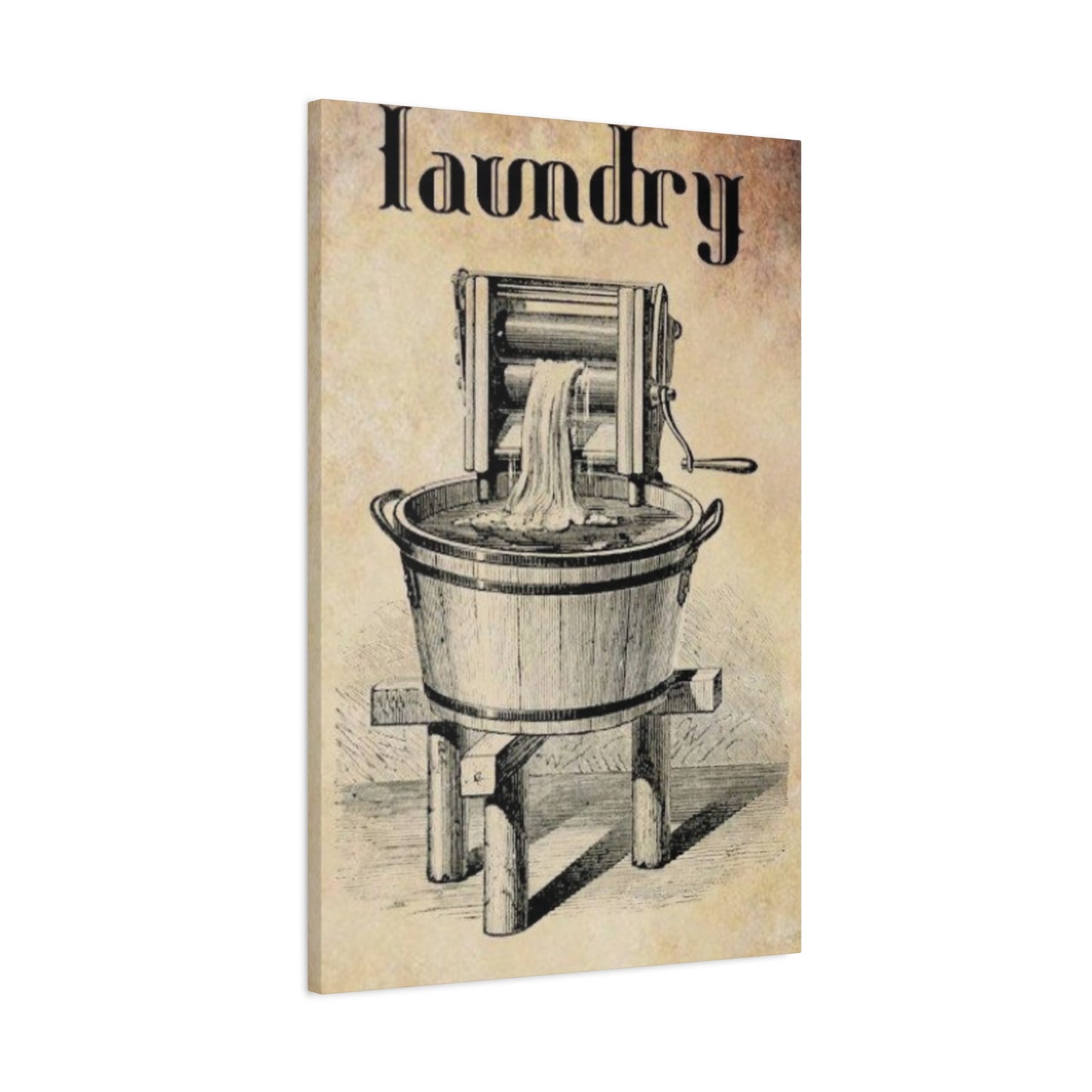 Vintage Washer Poster Laundry Wall Art & Canvas Prints