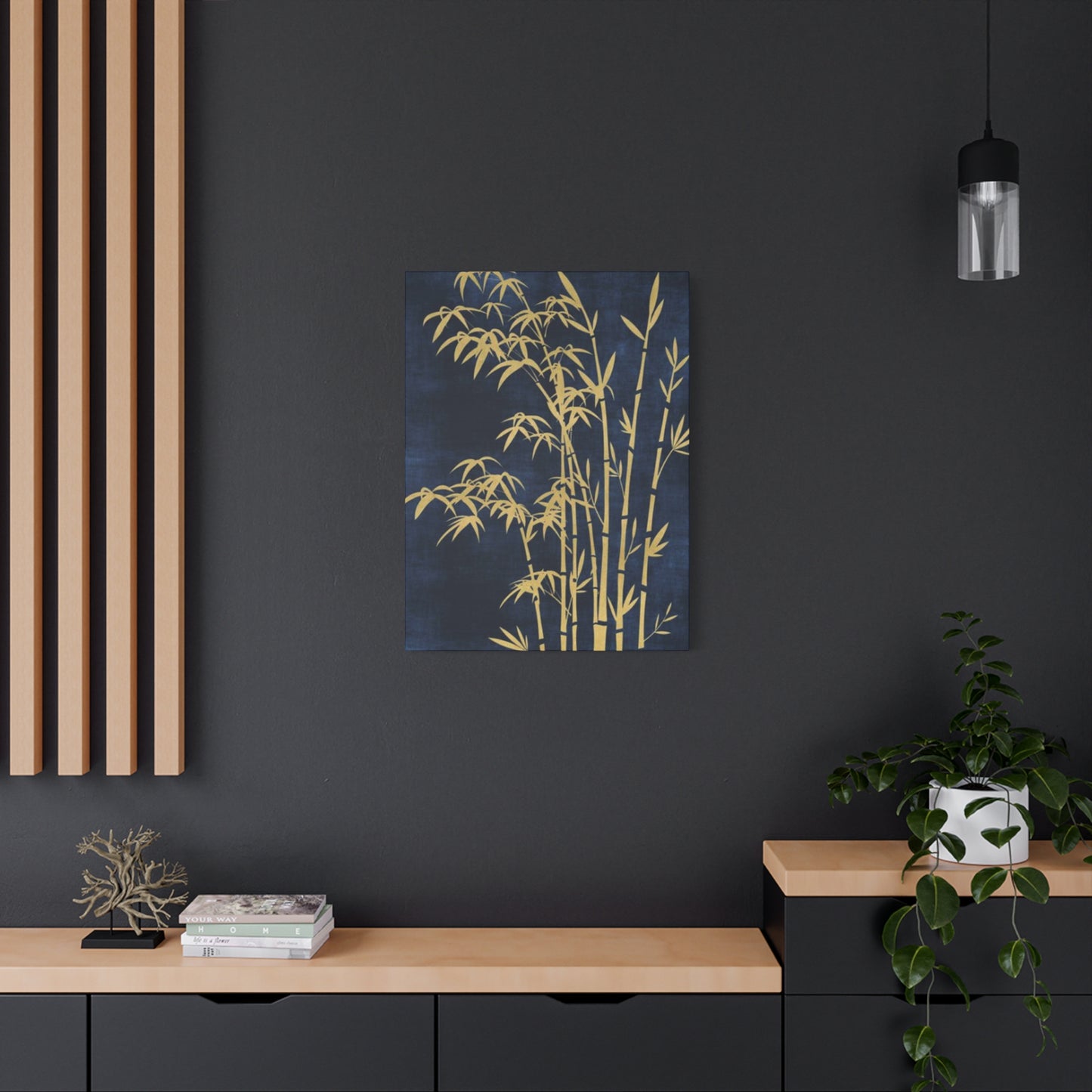 Golden Plant Art Wall Art & Canvas Prints