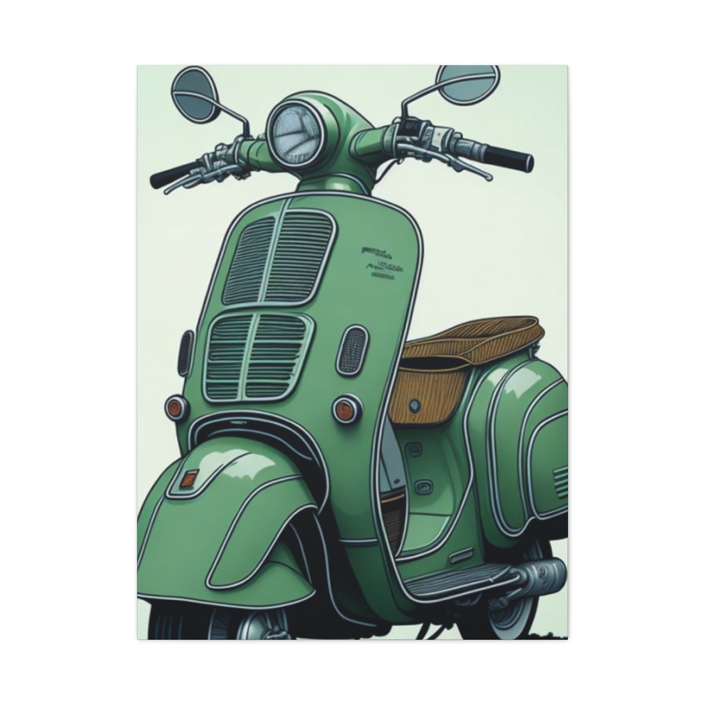 Jesper Scooter Poster Motorcycle Wall Art & Canvas Prints