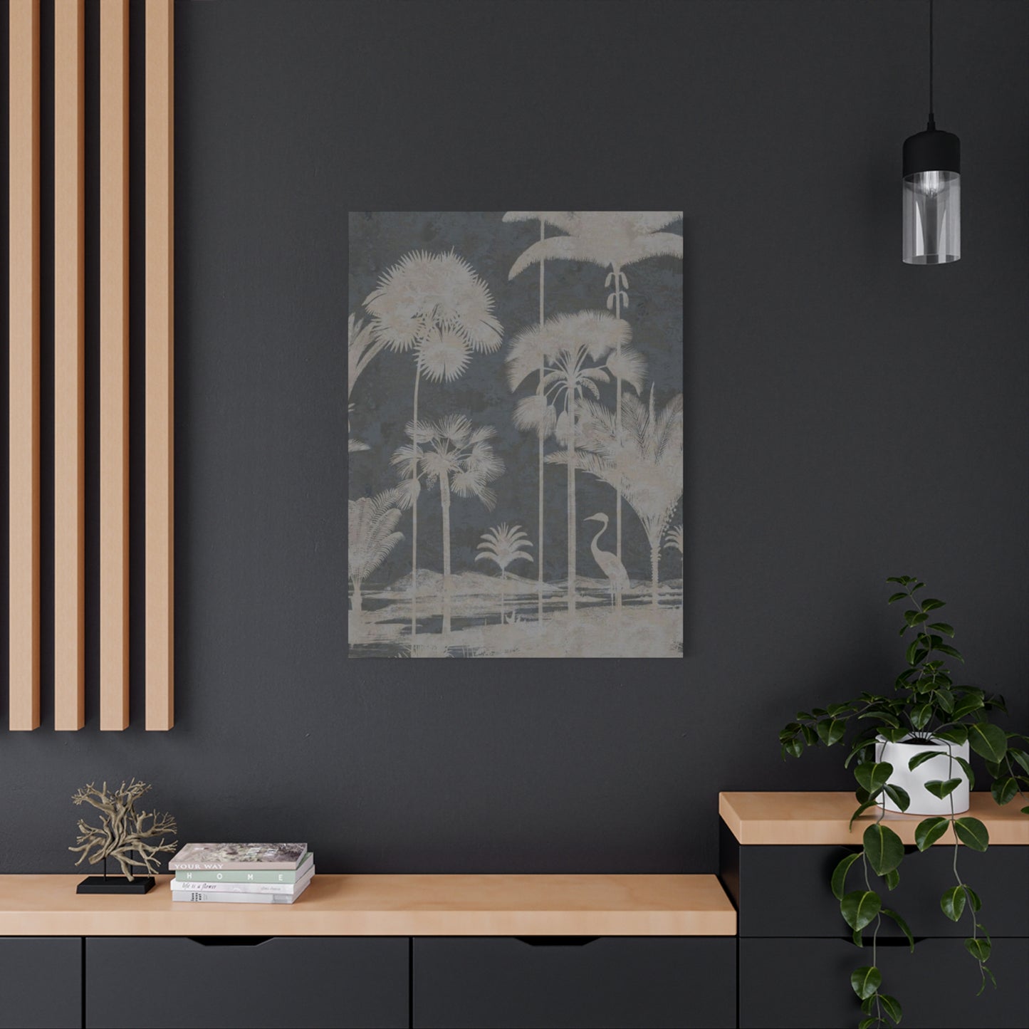 Black & White Palm Tree Wall Art & Canvas Prints