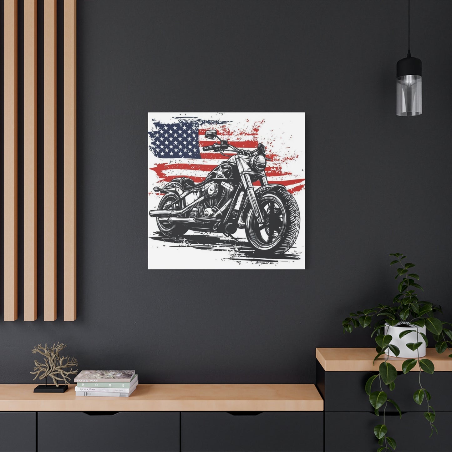 American Harley Davidson Poster Motorcycle Wall Art & Canvas Prints