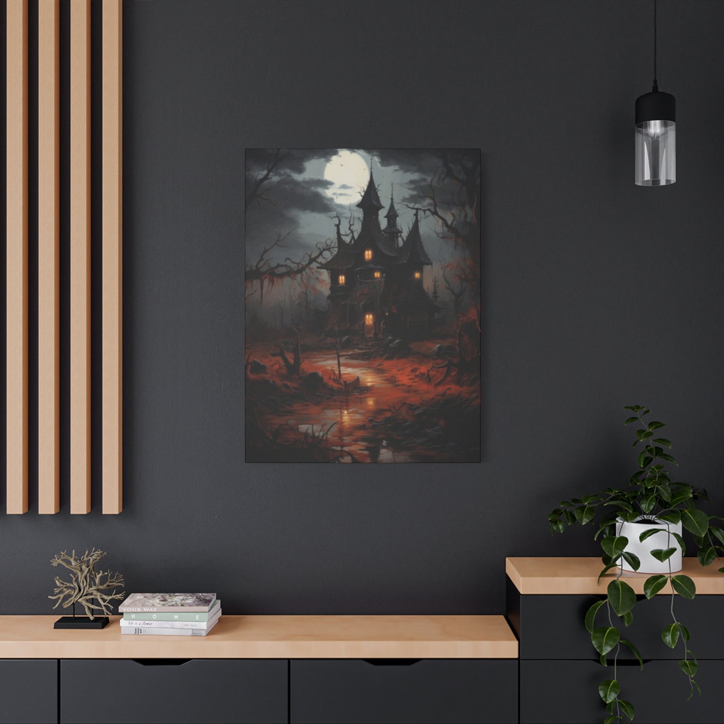 Halloween Home Painting Wall Art & Canvas Prints