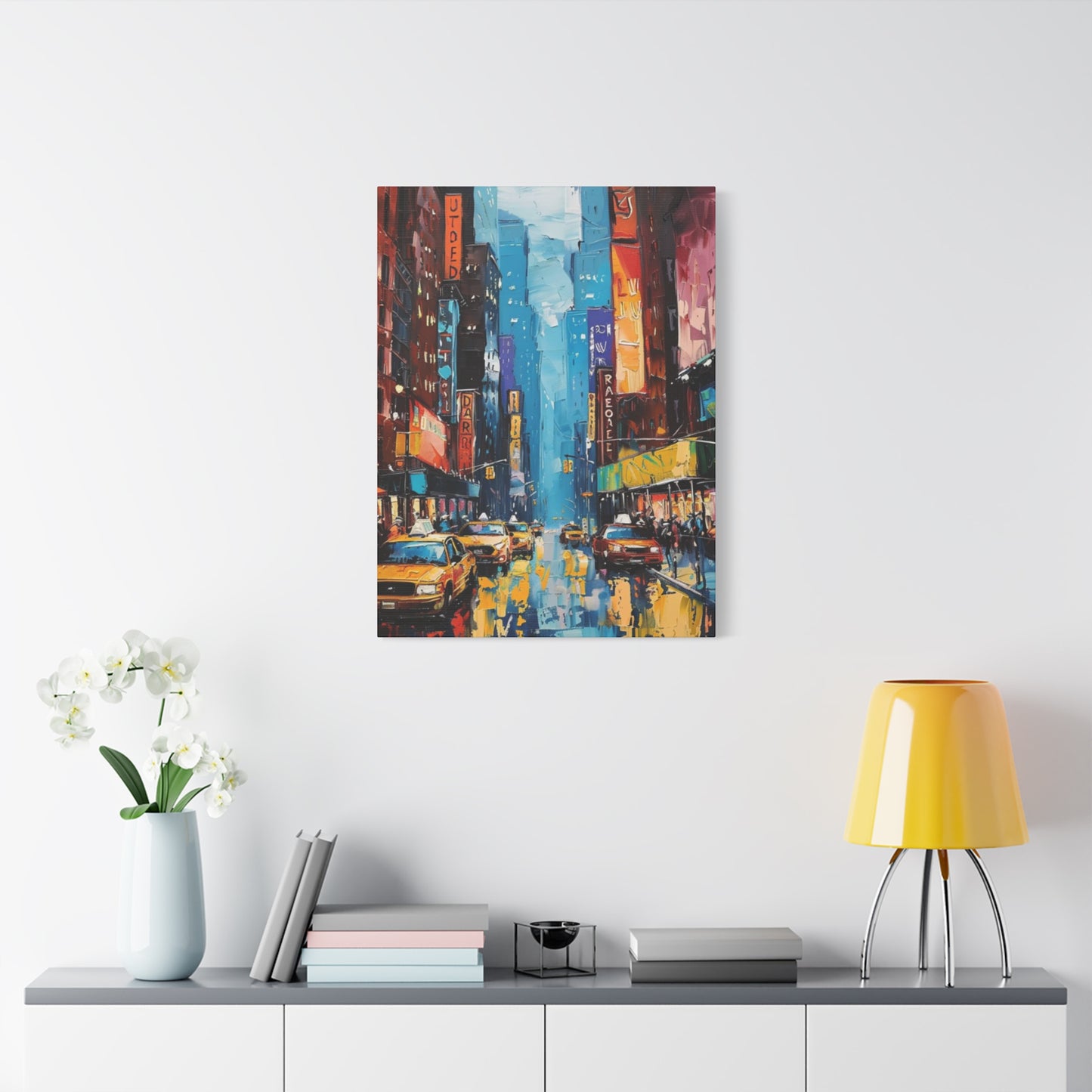 Rainy Streets Of New York City Skyline Wall Art & Canvas Prints