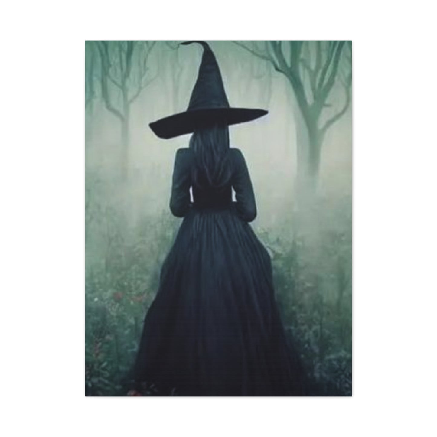 Halloween Witch Painting Wall Art & Canvas Prints