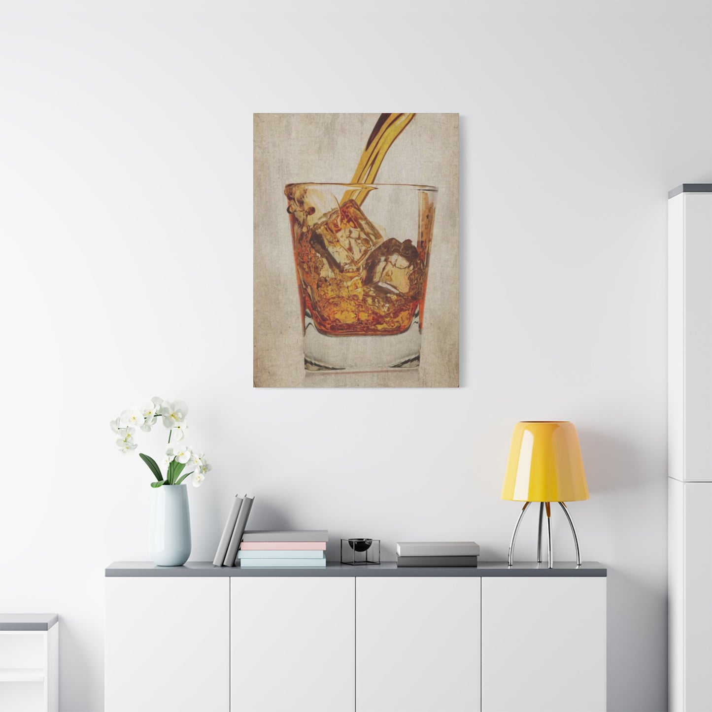 Whiskey Pouring Man Cave Decor Wall Art & Canvas Prints