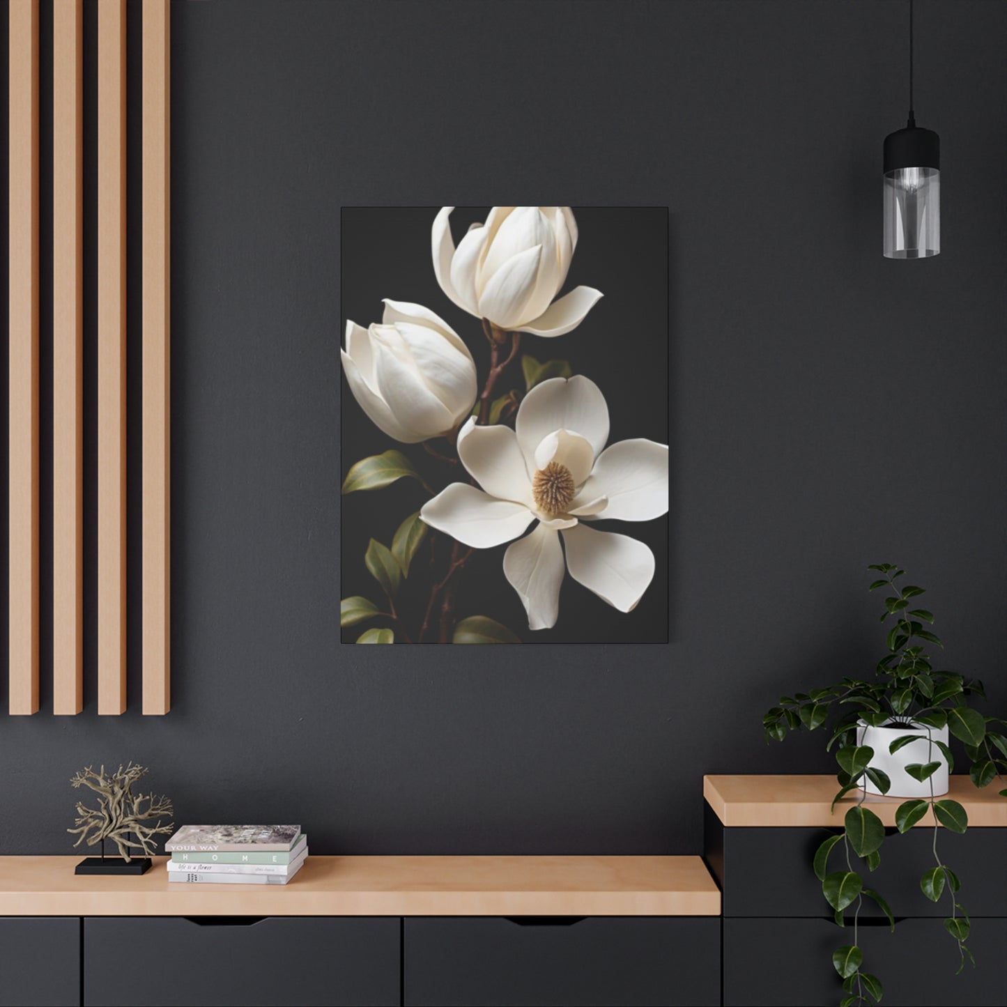 Magnolia Flower Family Painting Wall Art & Canvas Prints