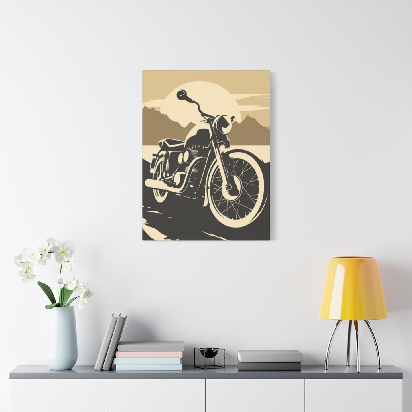 Classic Bike Poster Motorcycle Wall Art & Canvas Prints