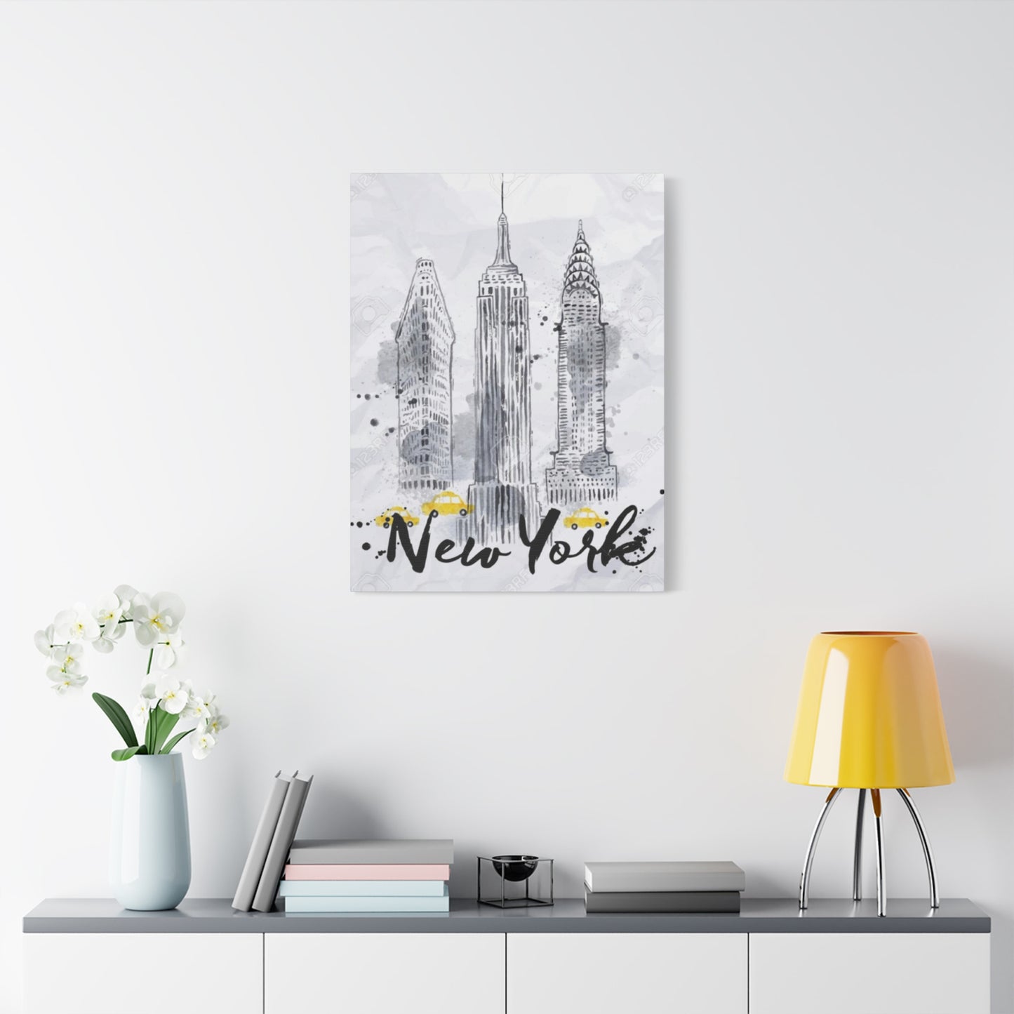 Drawing Of Empire State Building Skyline NYC Skyline Wall Art & Canvas Prints