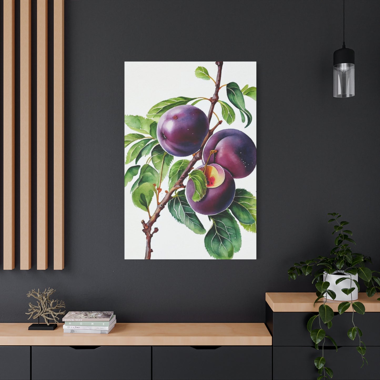 Black Plum Wall Art & Canvas Prints