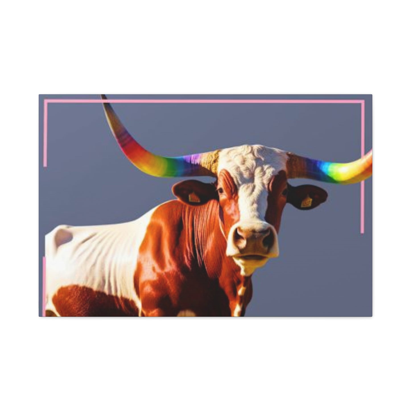 Colorful Long Horn Wall Art & Canvas Prints