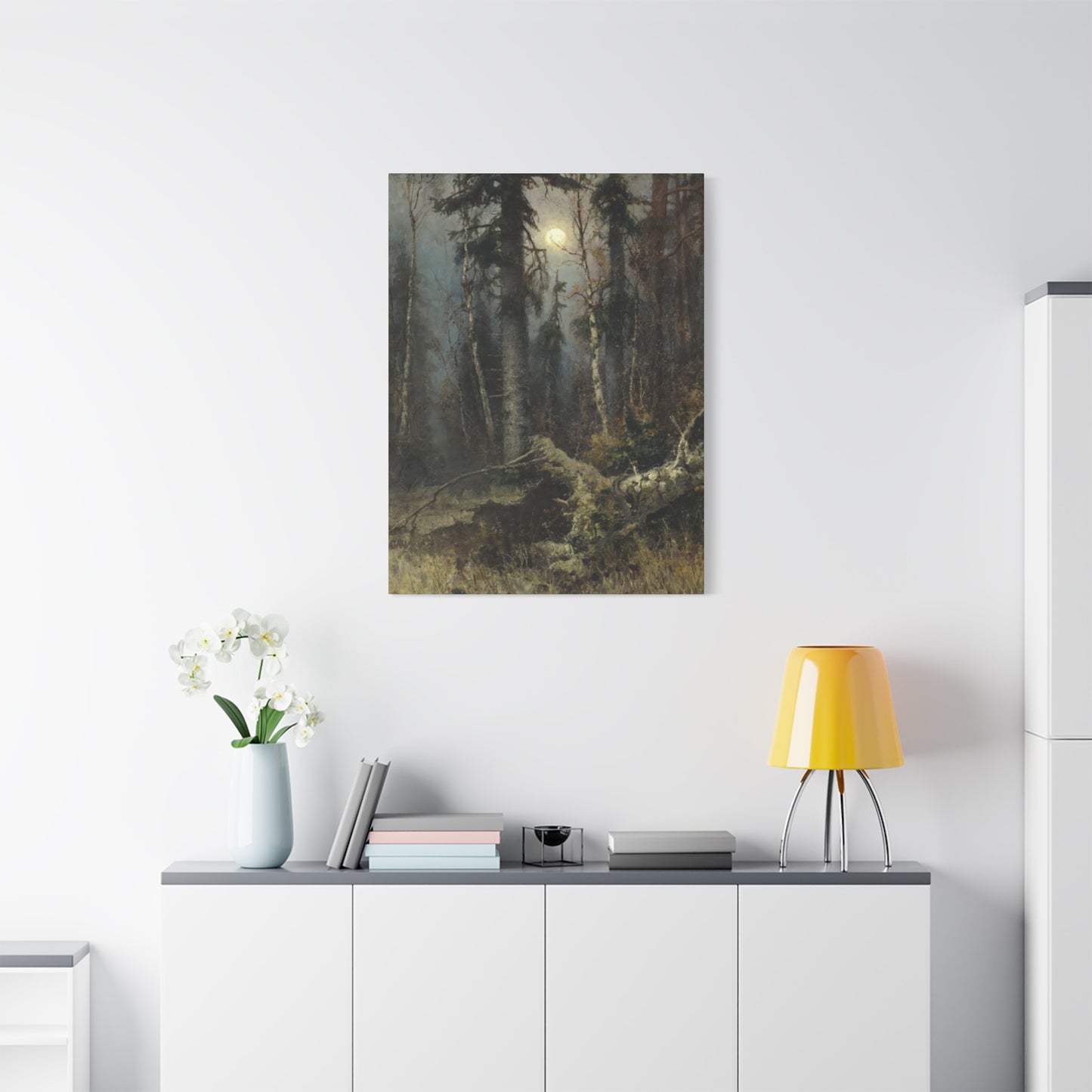 Full Moon Forest Wall Art & Canvas Prints