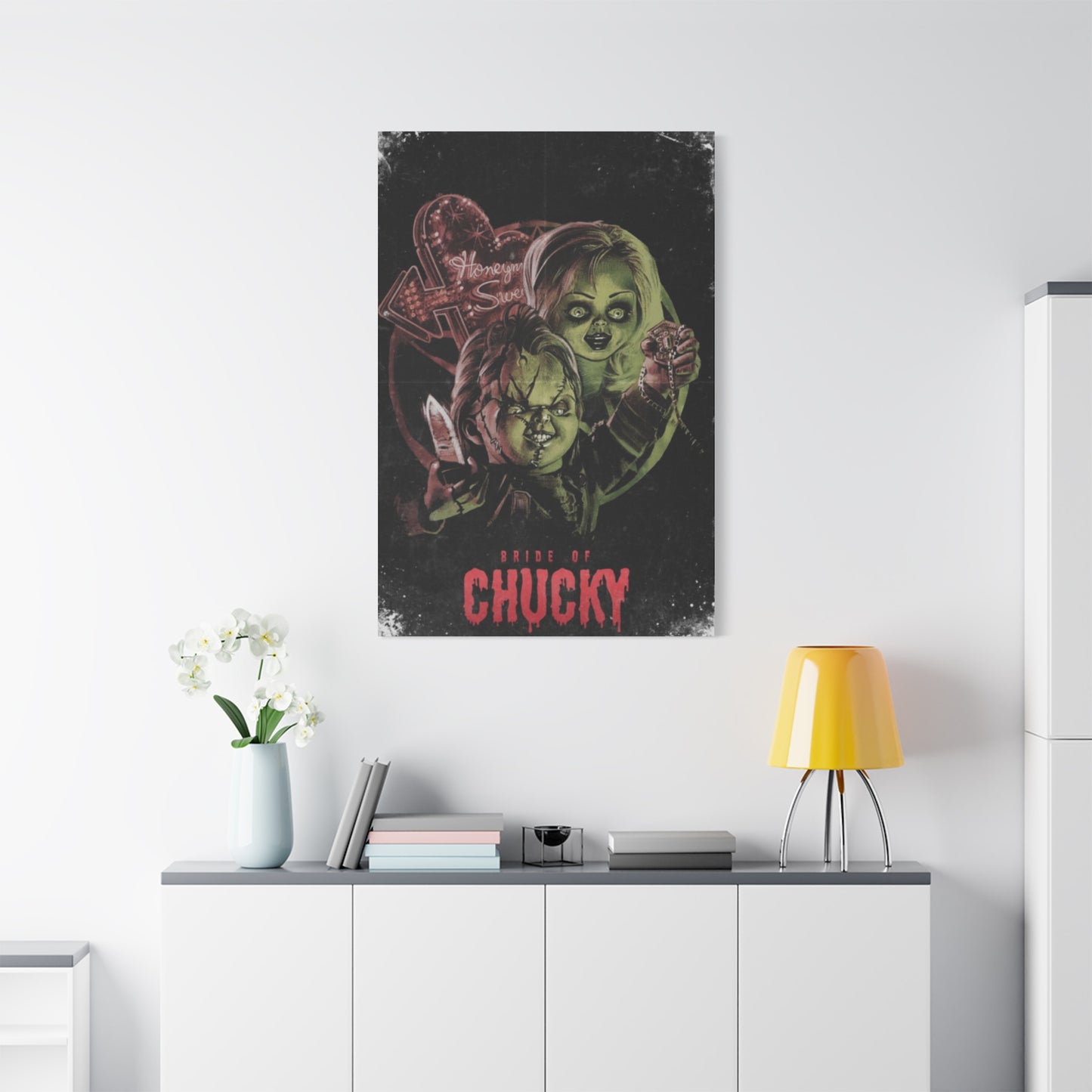 Bride of Chucky Horror Movie Poster Wall Art & Canvas Prints