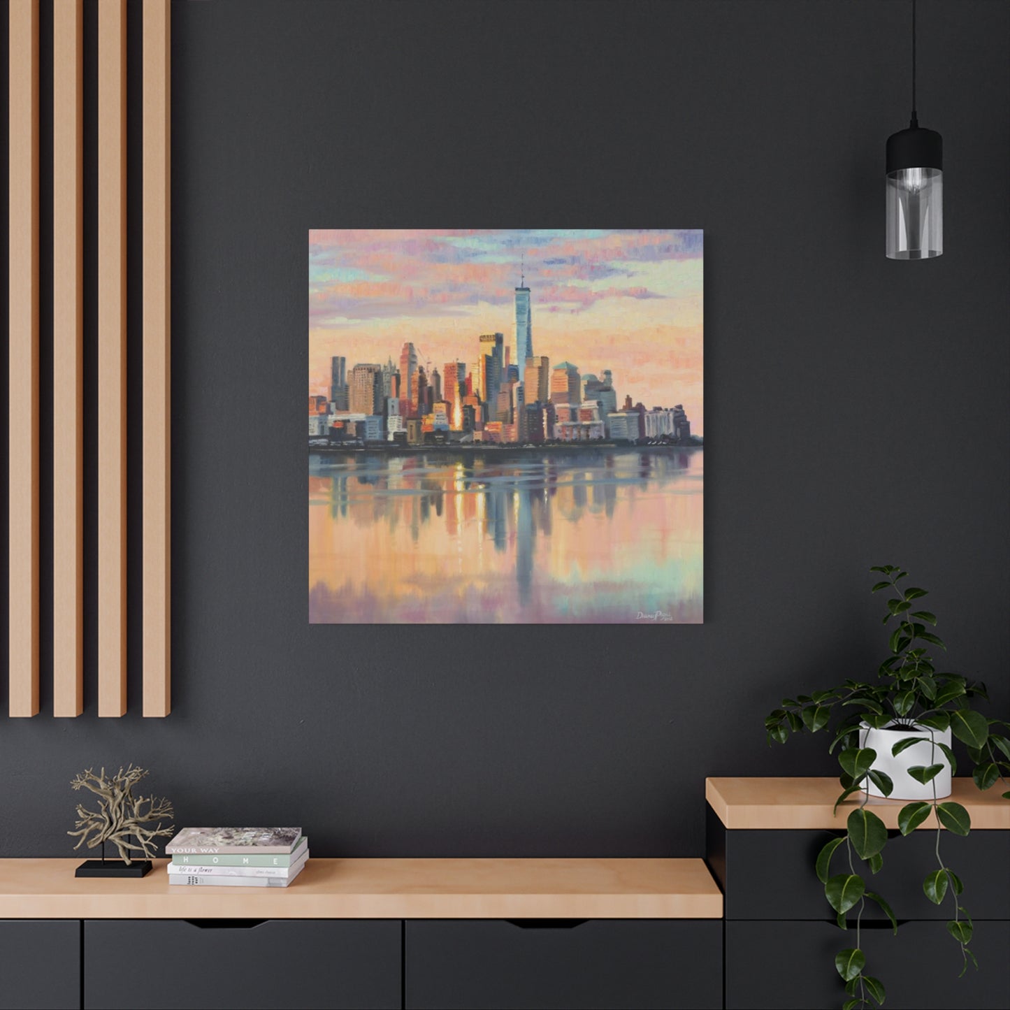 Skyline View From Sea NYC Skylines Wall Art & Canvas Prints