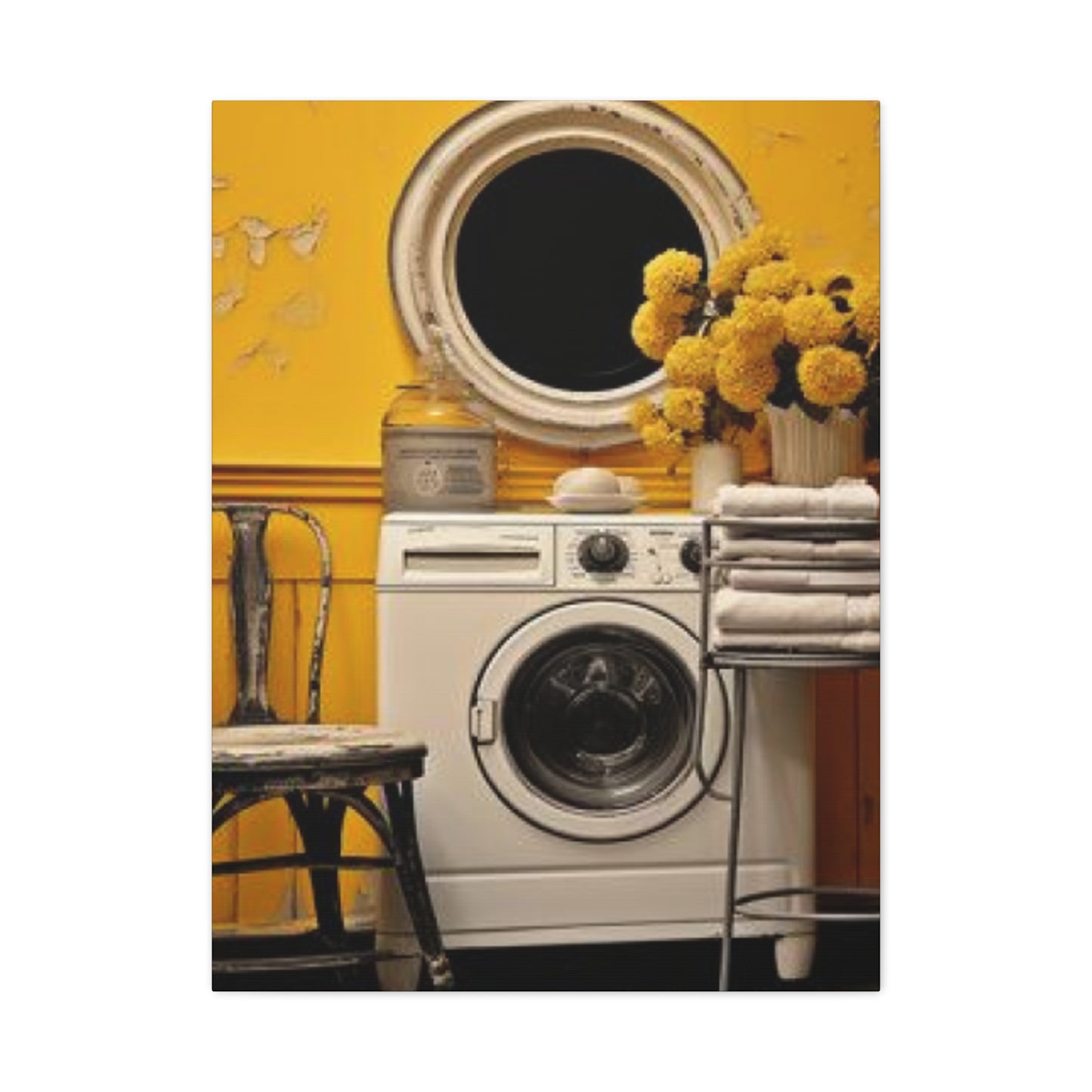 Washer in Beautiful Laundry room Wall Art & Canvas Prints