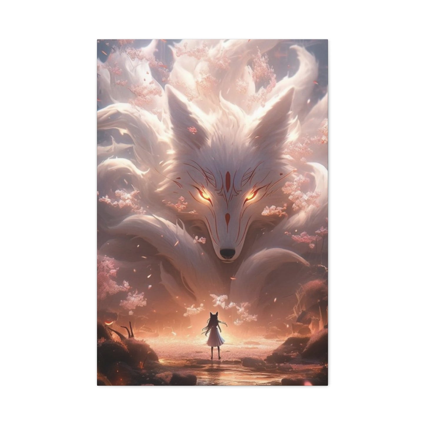 White Fox Queen Wall Art & Canvas Prints