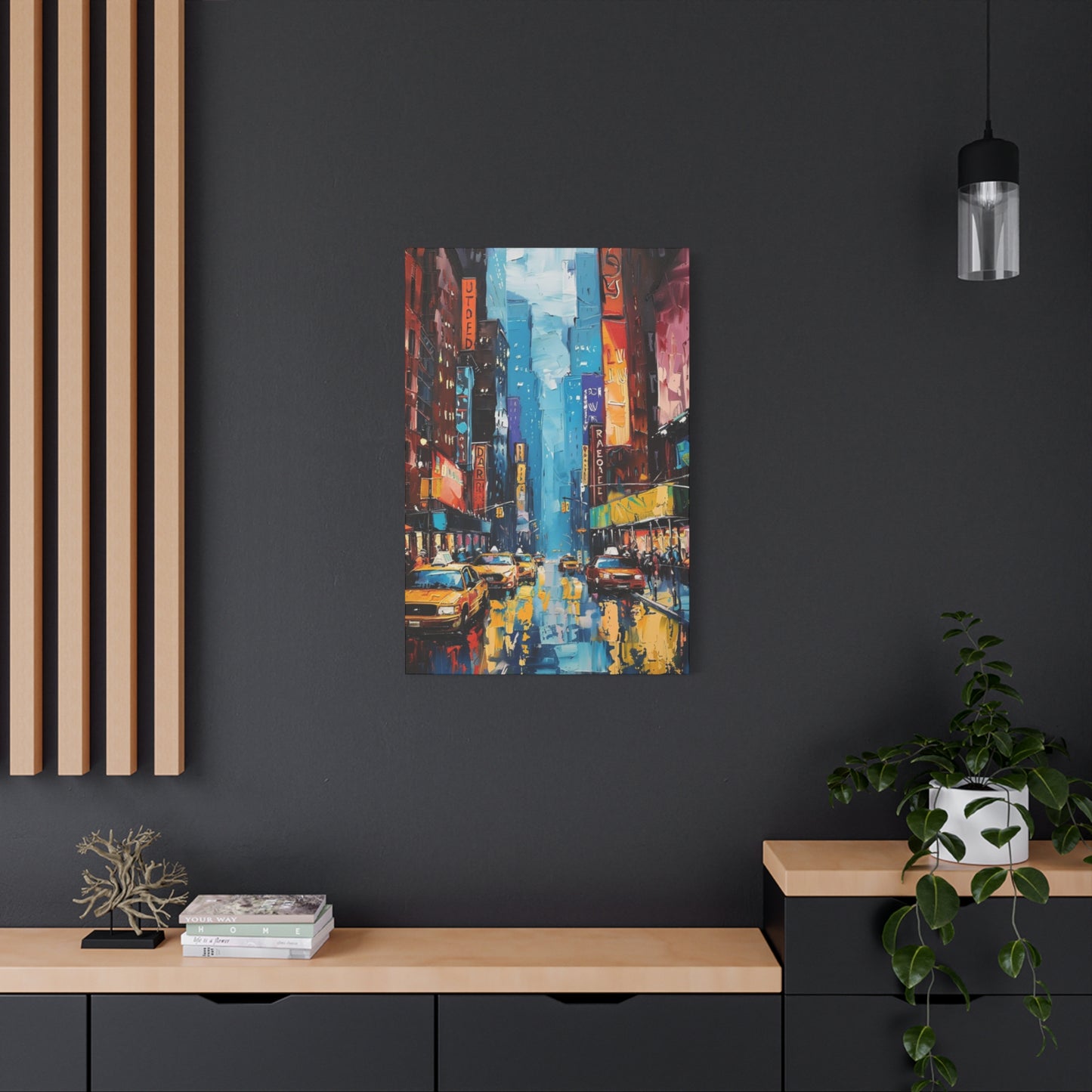 Rainy Streets Of New York City Skyline Wall Art & Canvas Prints