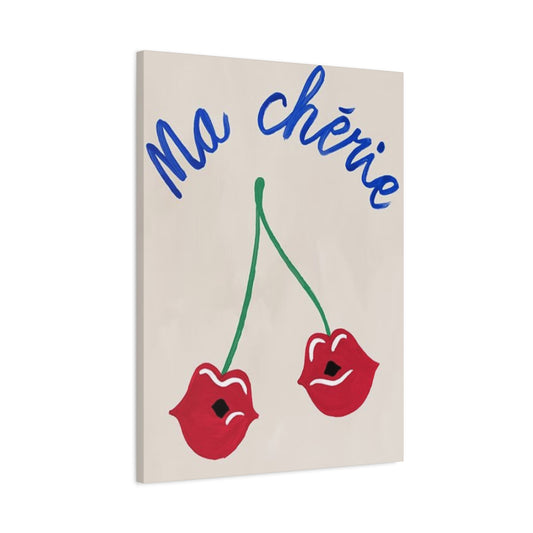 Lips Shaped Cherry Wall Art & Canvas Prints