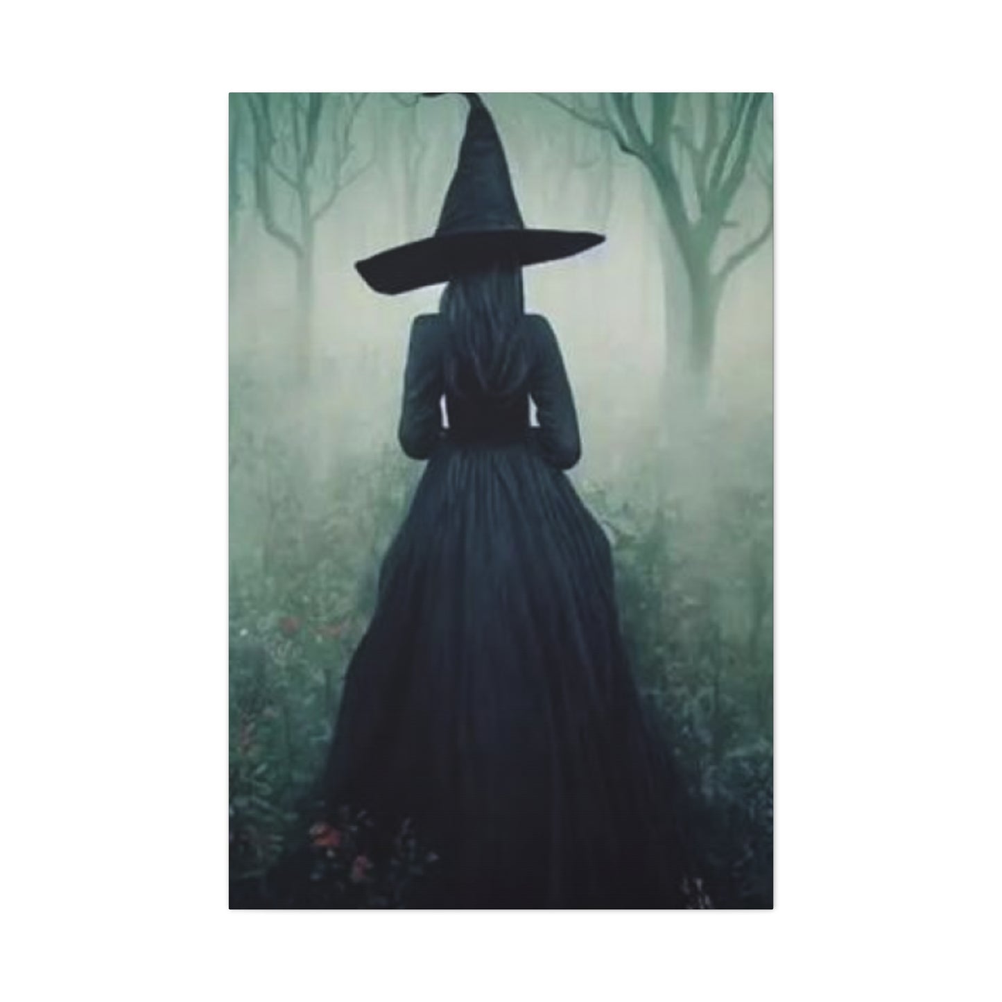 Halloween Witch Painting Wall Art & Canvas Prints