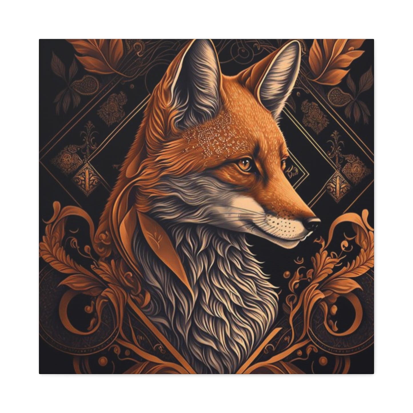 Fox Closeup Abstract Wall Art & Canvas Prints