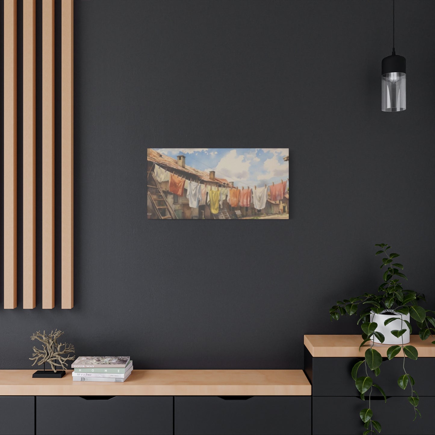 Hanging Clothes Panoramas Wall Art & Canvas Prints