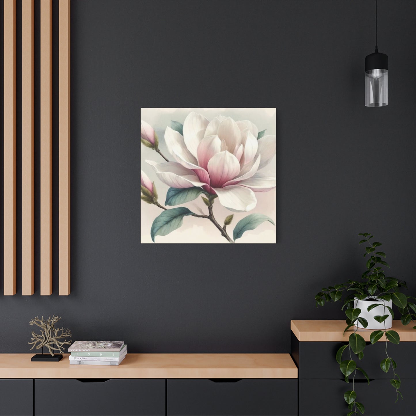 Pink Magnolia Flower Wall Art & Canvas Prints