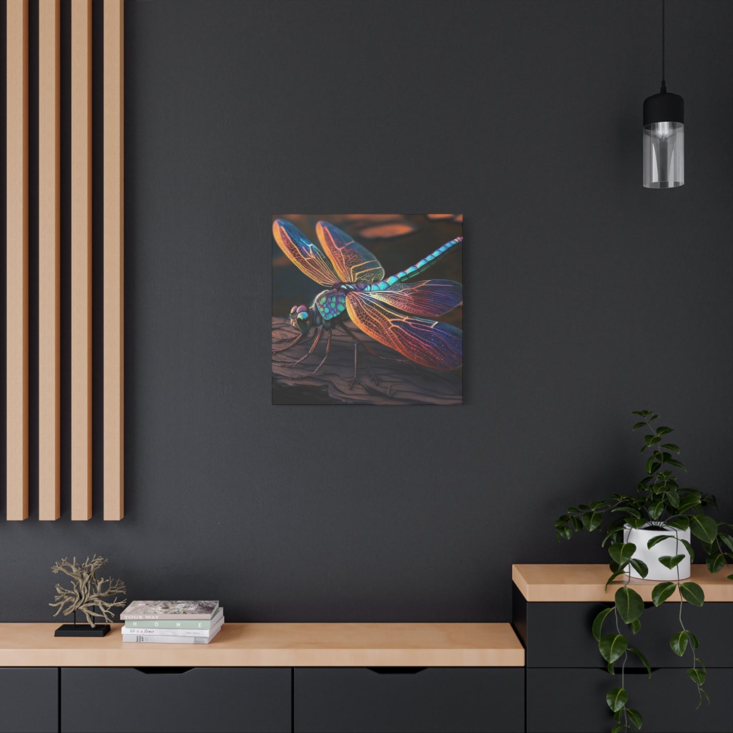 Colorful Dragonfly Candid Wall Art & Canvas Prints