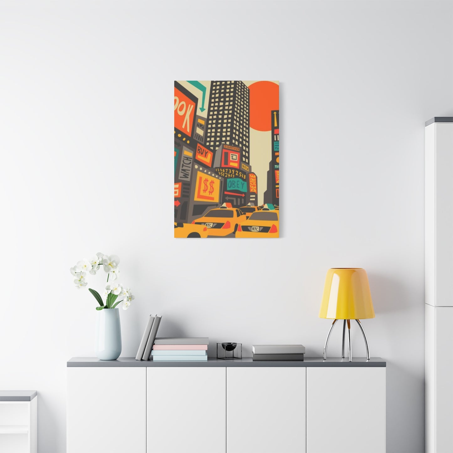 Yellow Taxi Painting New York City Wall Art & Canvas Prints