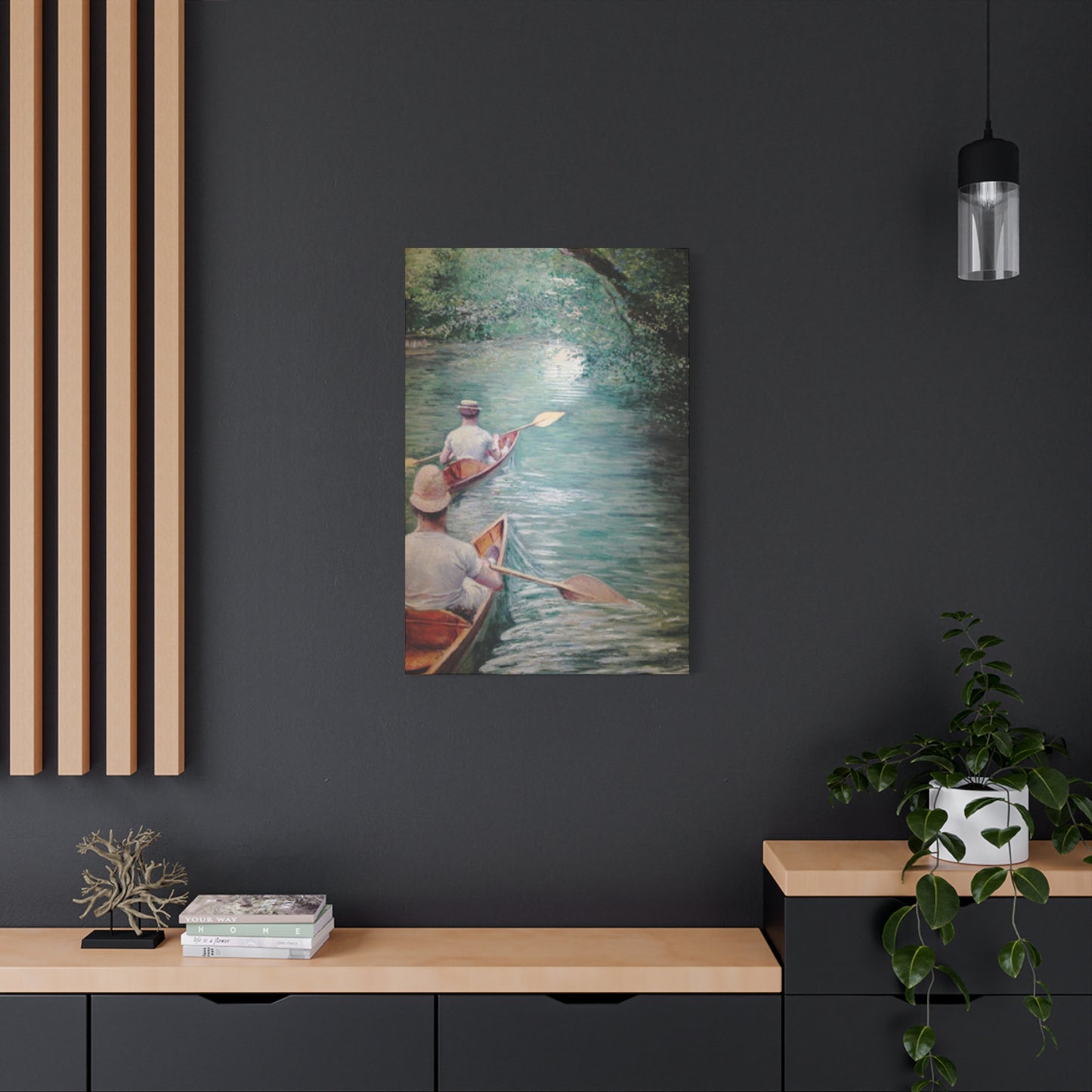 Gustav Kayaking Painting Wall Art & Canvas Prints