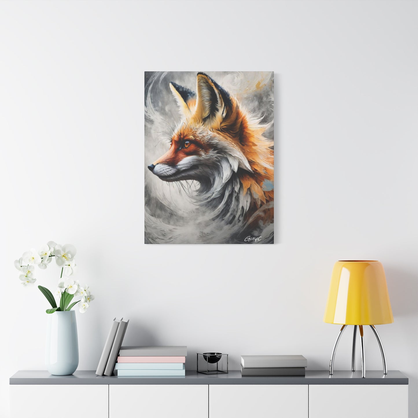 The Red Abstract Fox Wall Art & Canvas Prints