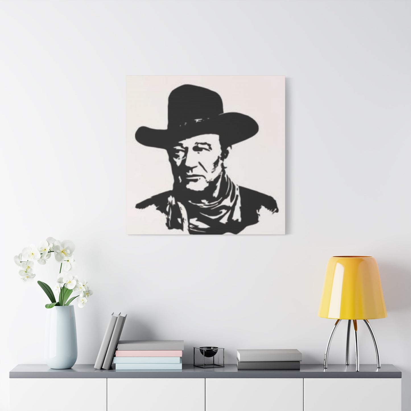 Cowboy Portrait Drawing Wall Art & Canvas Prints