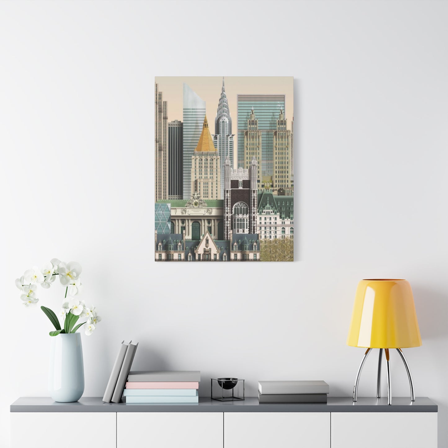 Manhattan Cityscape Poster NYC Skyline Wall Art & Canvas Prints