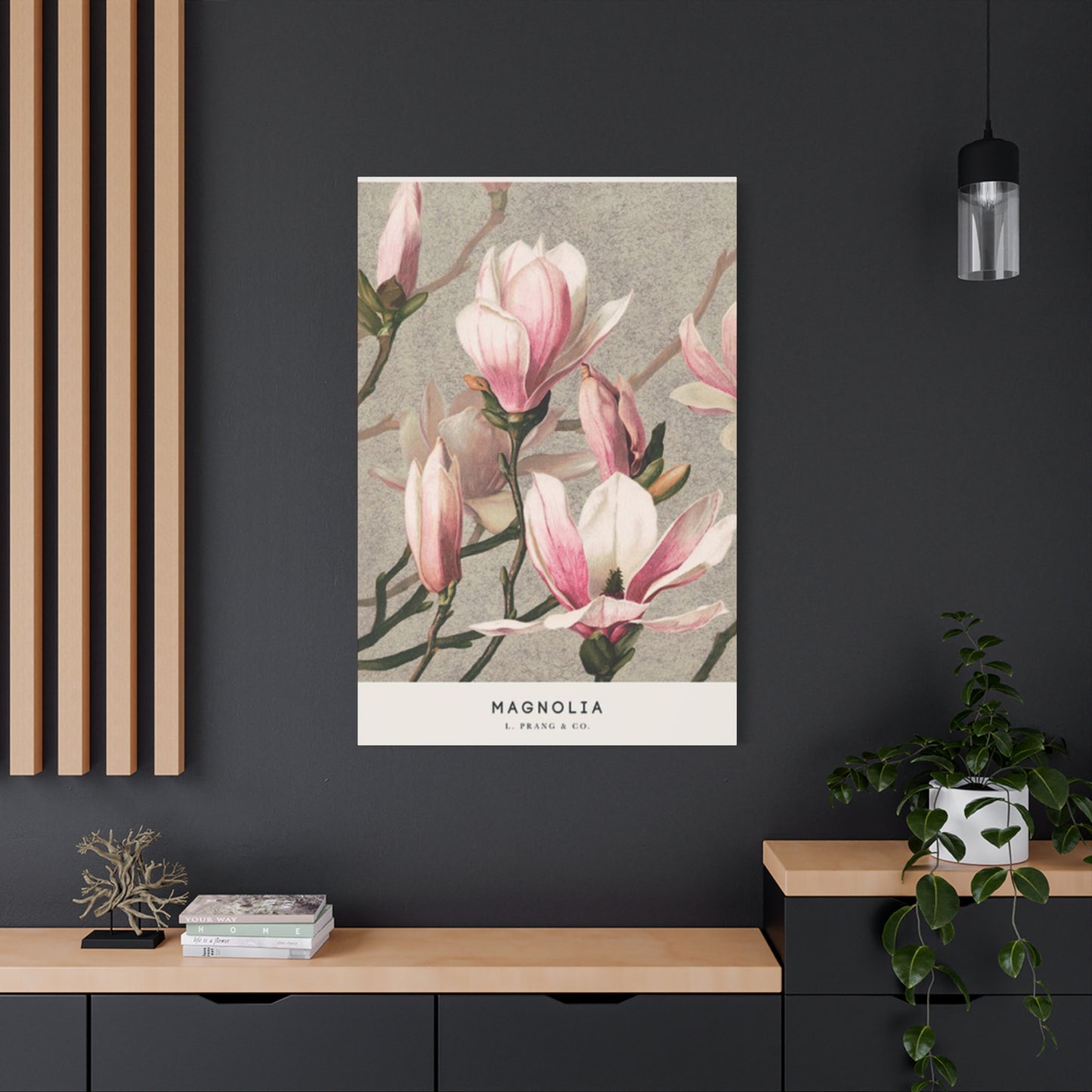 Pink Magnolia Flower Painting Wall Art & Canvas Prints