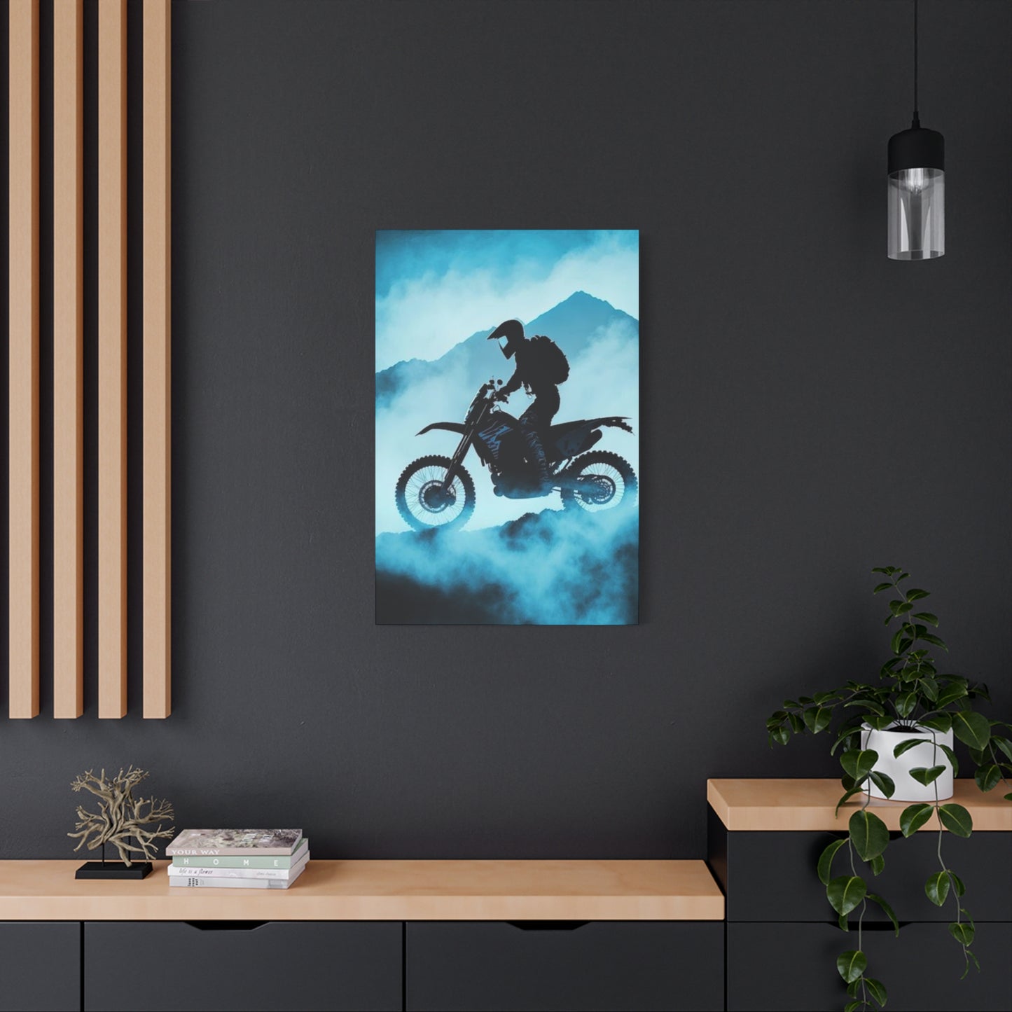 Mountain Biking Motorcycle Wall Art & Canvas Prints