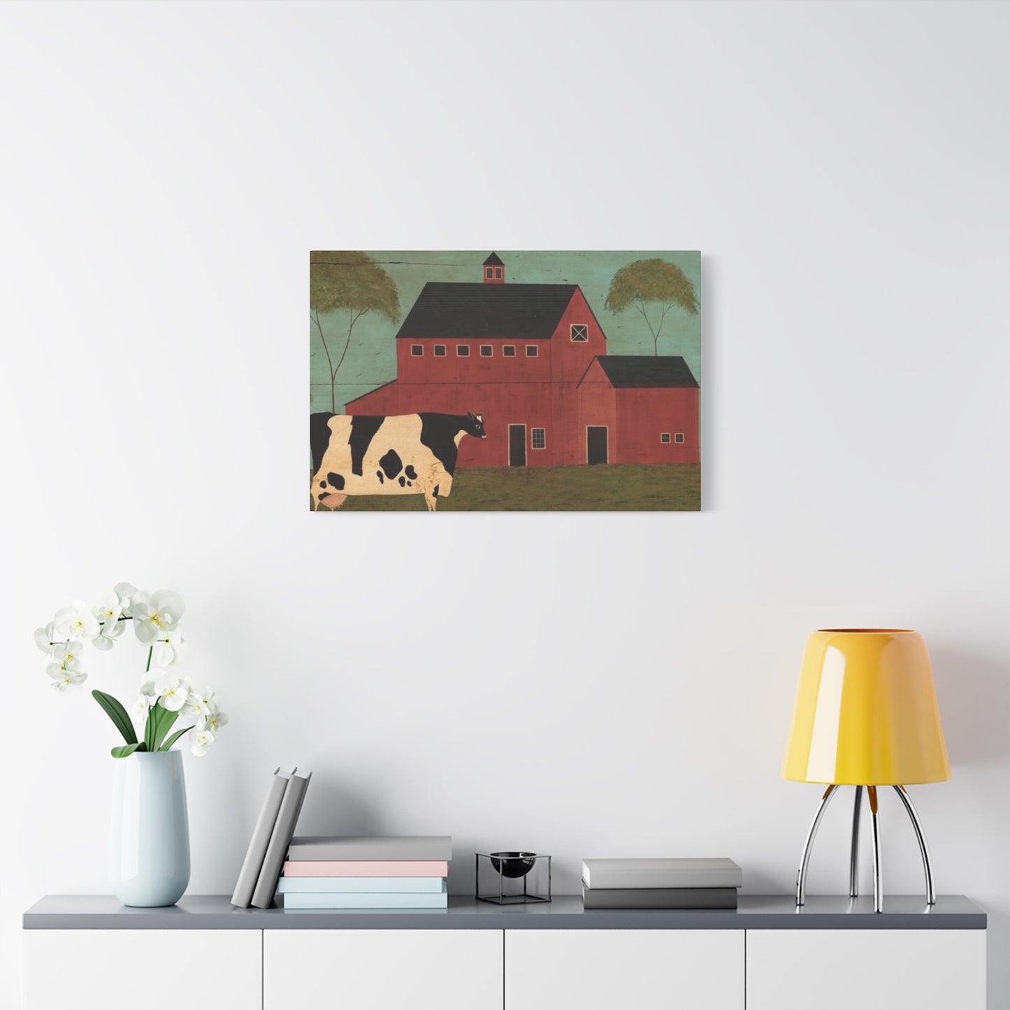 Cow in The Farm Kimble Warren Wall Art & Canvas Prints