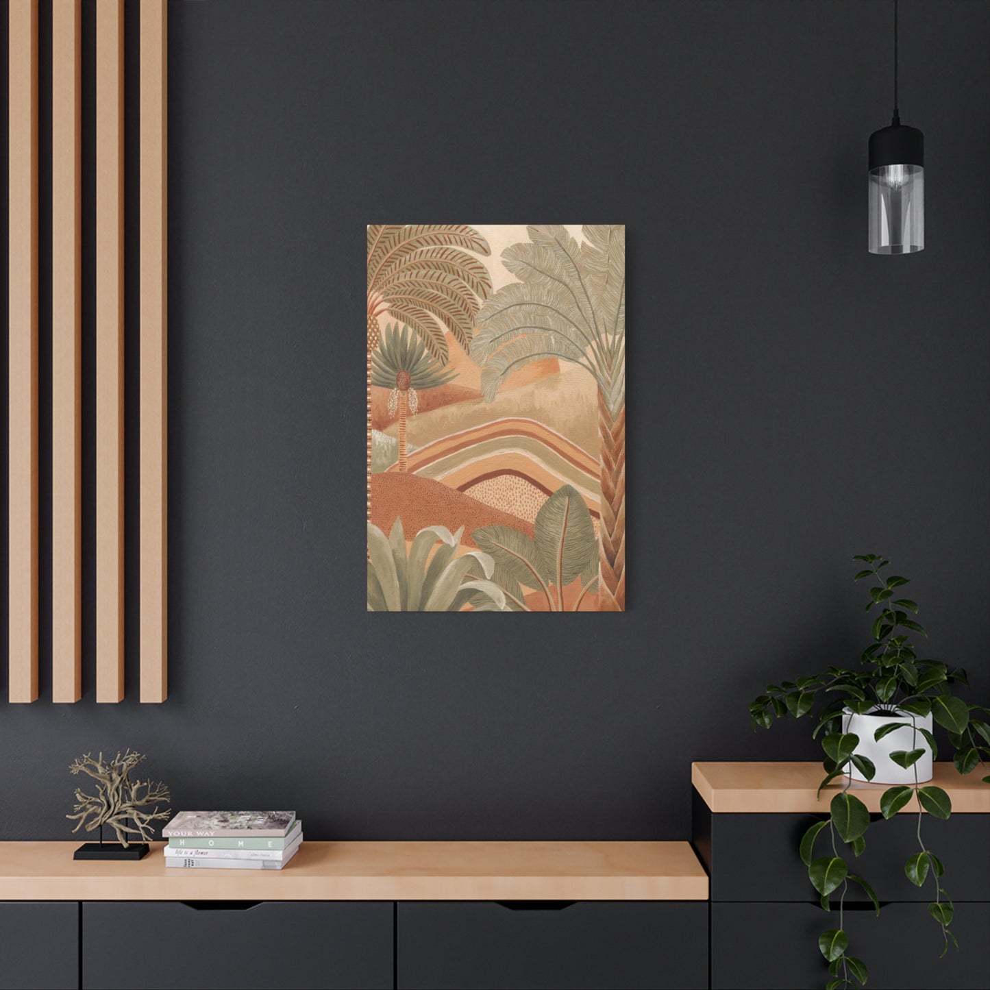 Brown & Green Palm Tree Wall Art & Canvas Prints