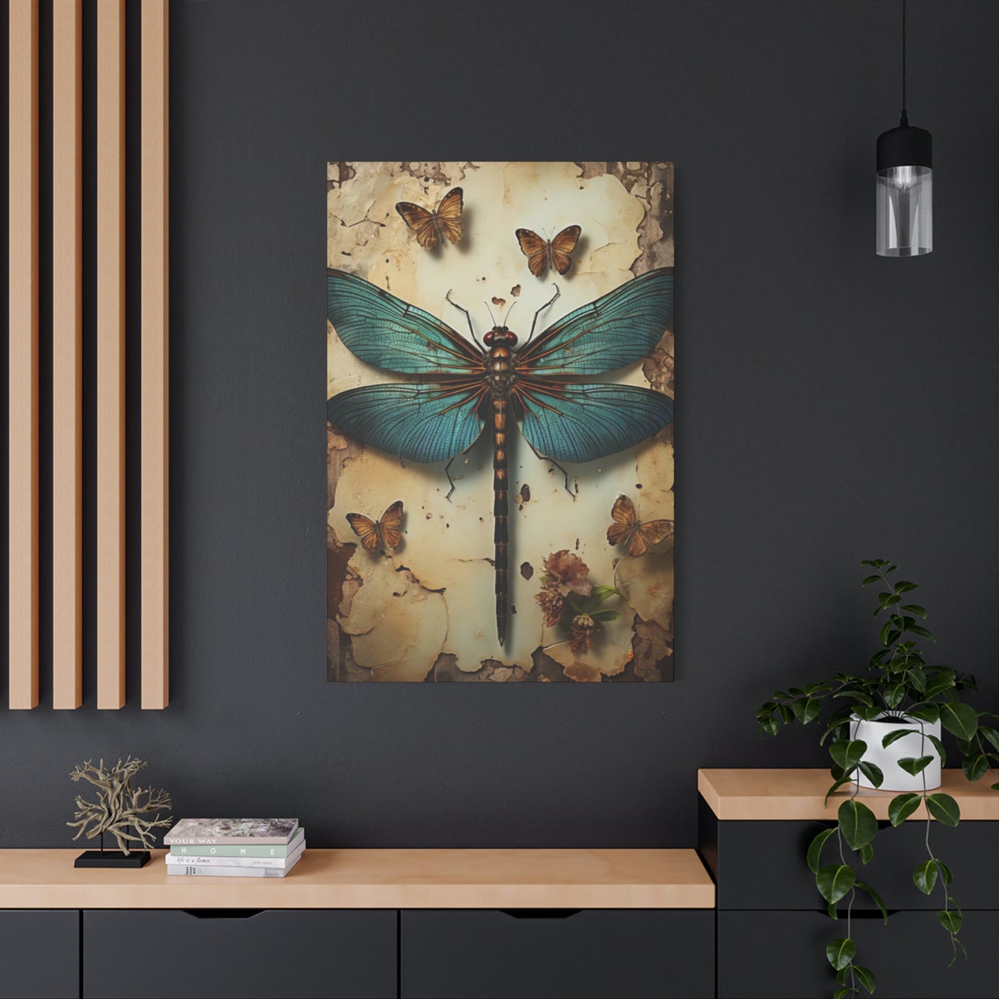 Earthy Dragonfly Wall Art & Canvas Prints