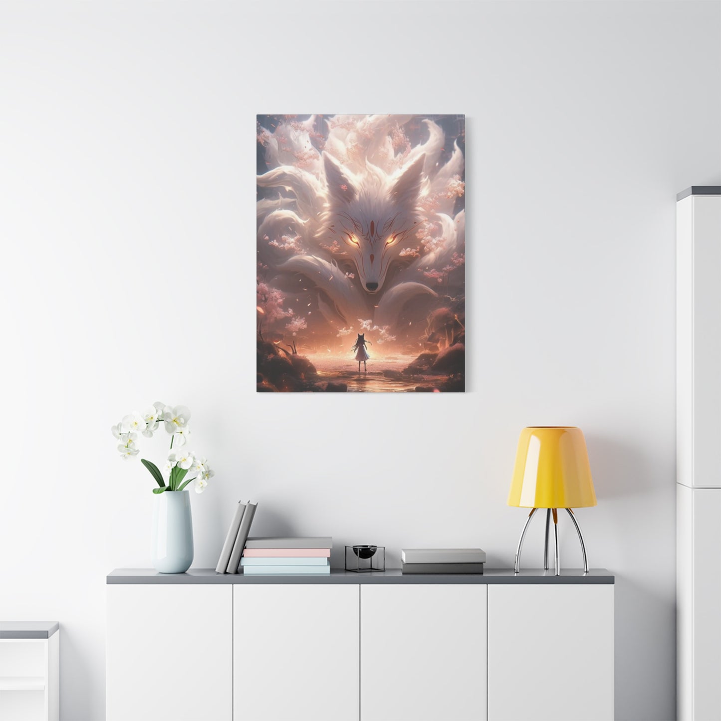 White Fox Queen Wall Art & Canvas Prints