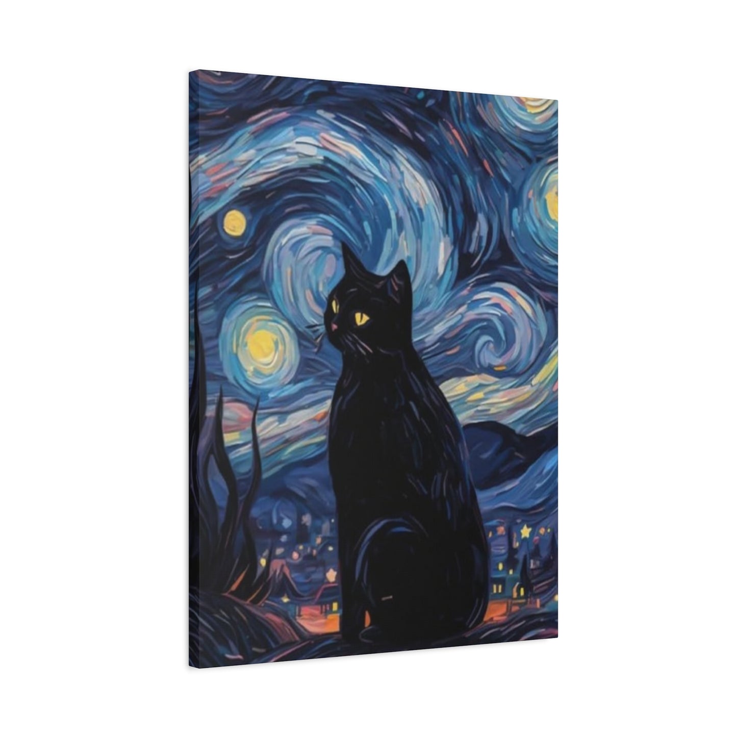 Black Cat Vincent Van Gogh Abstract Modernism Wall Art & Canvas Prints