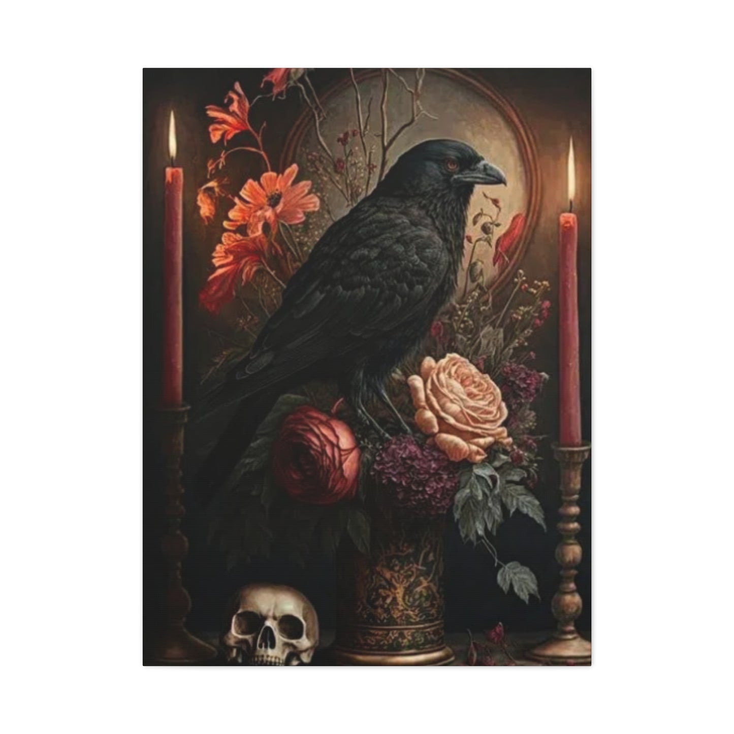 Scary Crow Halloween Wall Art & Canvas Prints