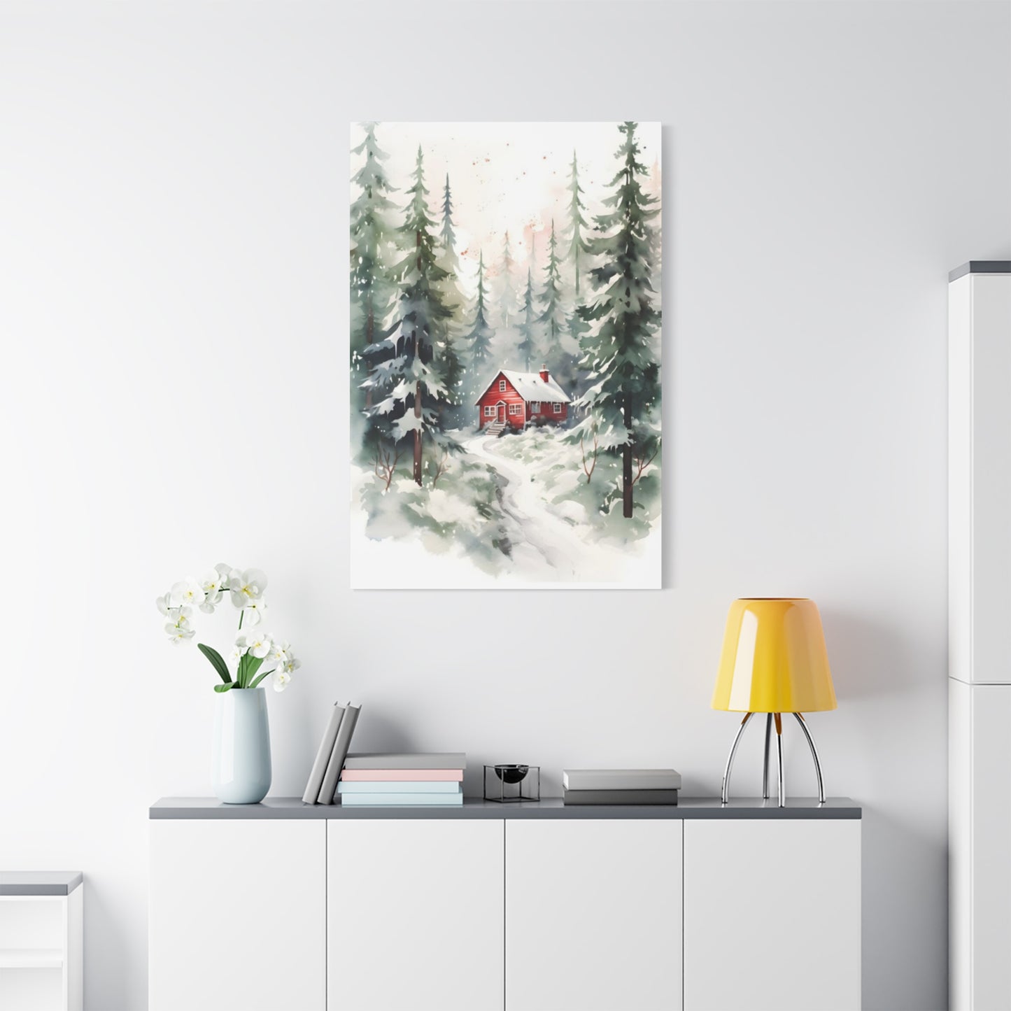 Red House In Wild Wall Art & Canvas Prints