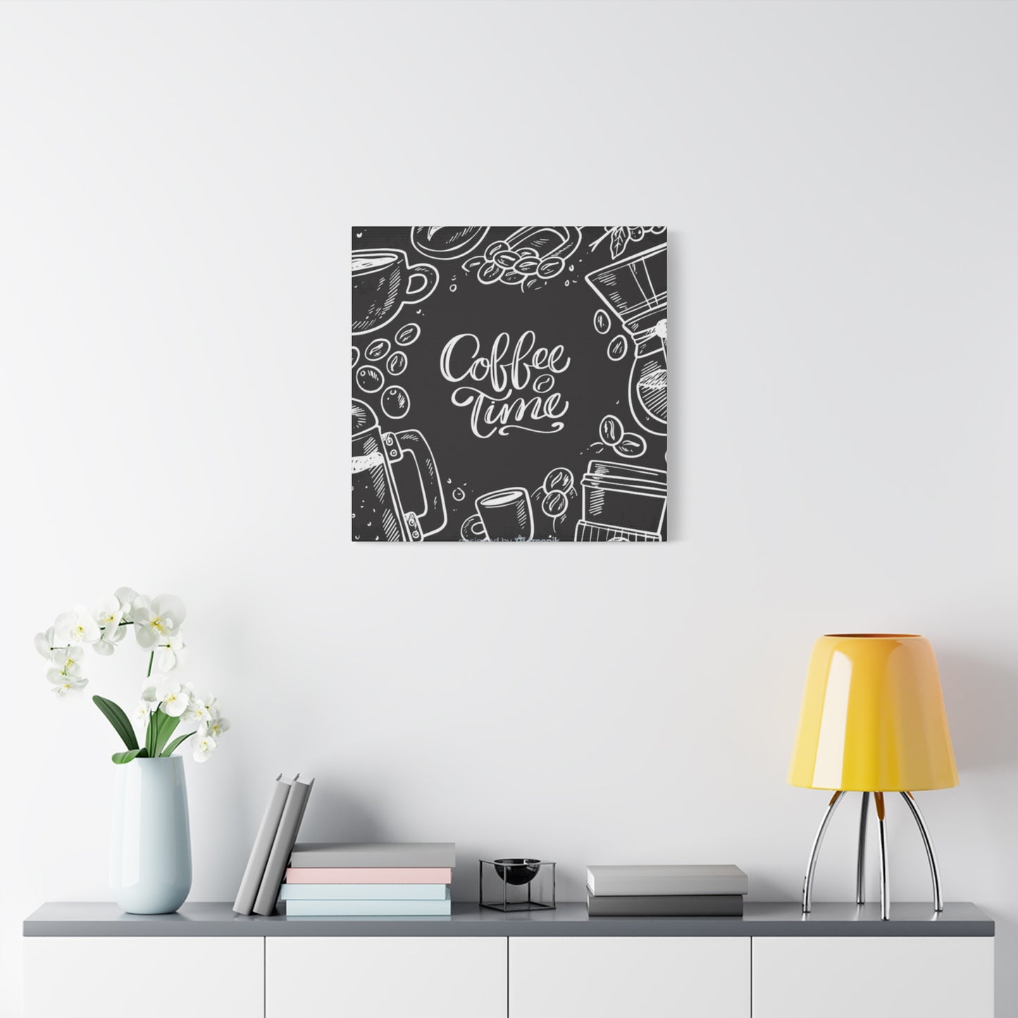 Coffee Time Chalkboard Wall Art & Canvas Prints