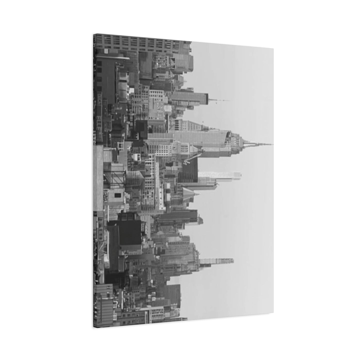 Black & White Manhattan City Skyline NYC Skyline Wall Art & Canvas Prints