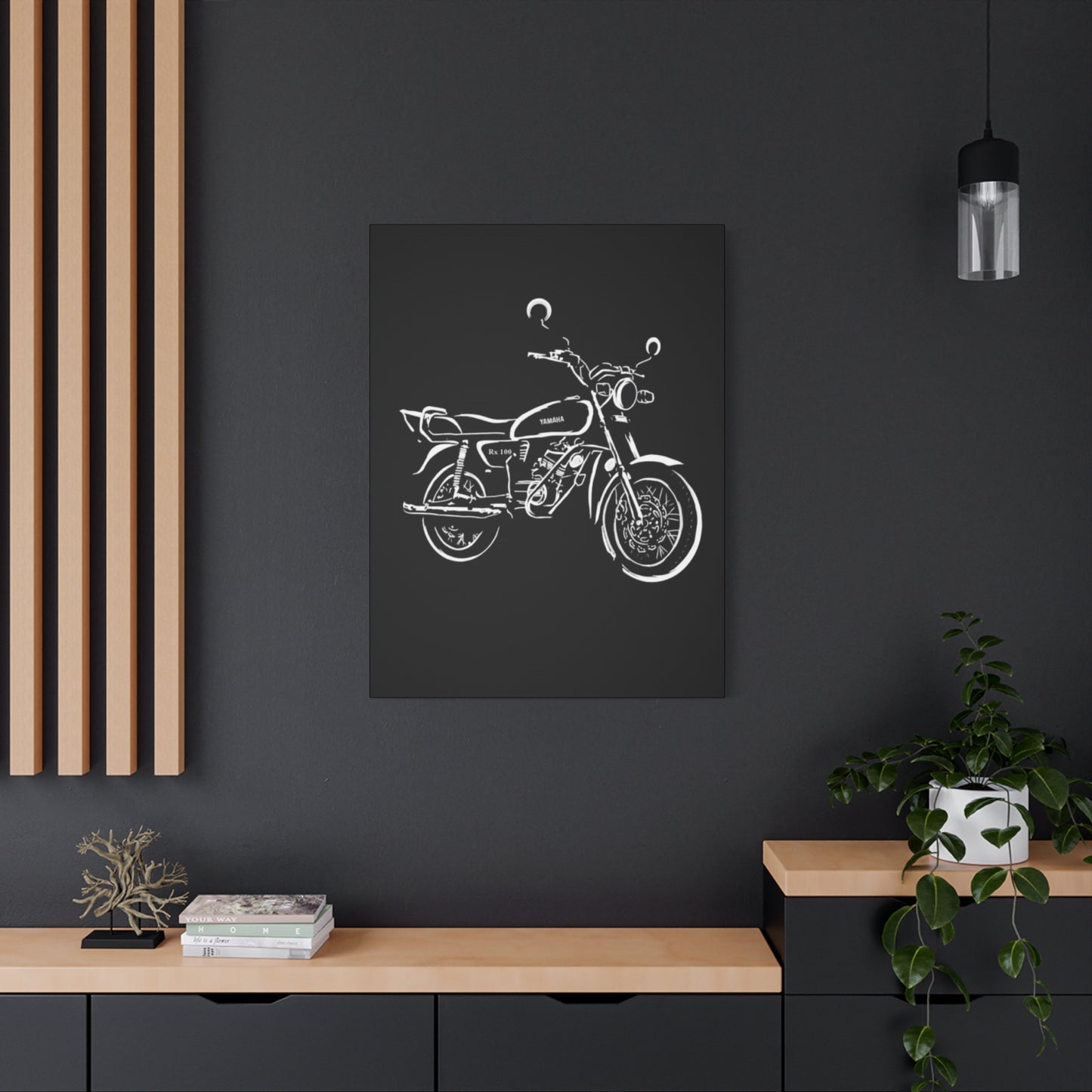 Yamaha RX100 Poster Motorcycle Wall Art & Canvas Prints