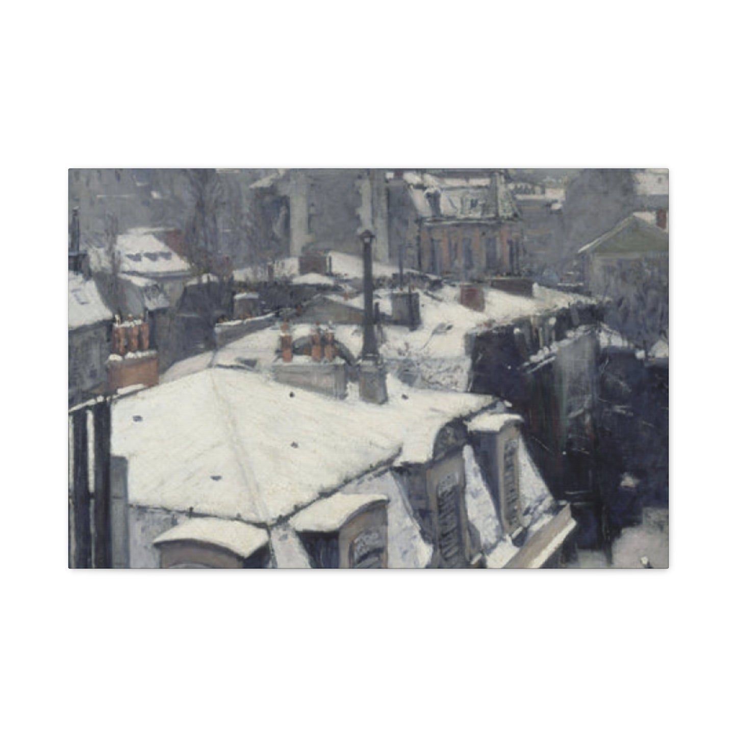 Gustav Snowfall Painting Wall Art & Canvas Prints