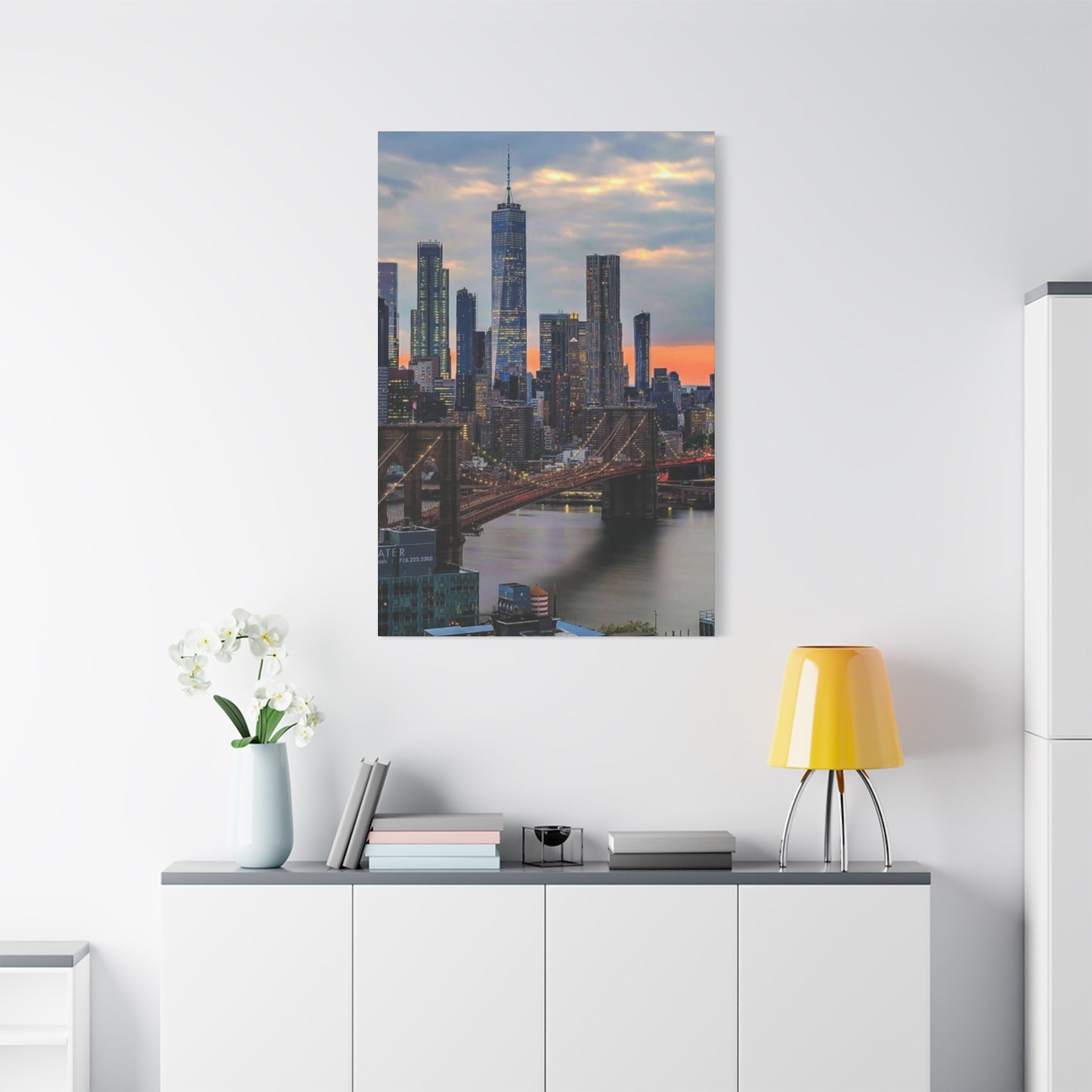 Cloudy NYC Skyline Wall Art & Canvas Prints