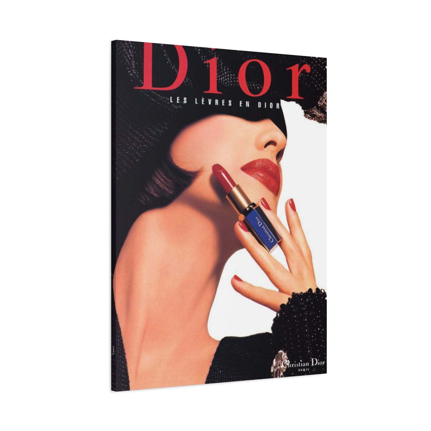 Dior Red Lips Painting Wall Art & Canvas Prints