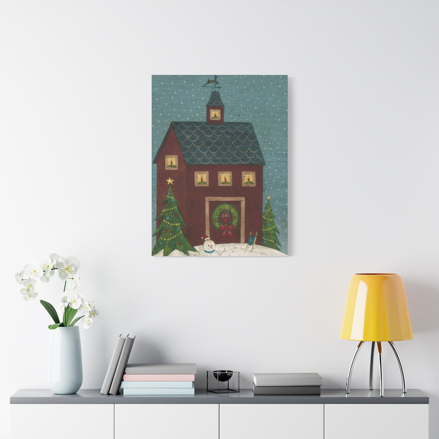 Christmas House Kimble Warren Wall Art & Canvas Prints