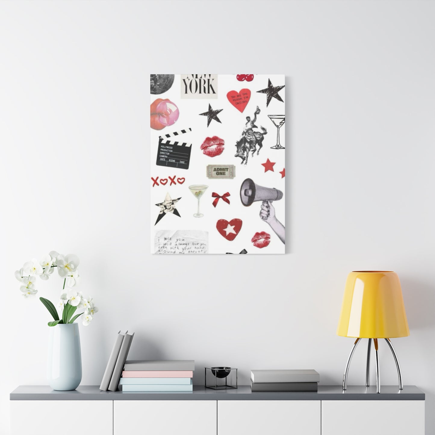 Lips Painting Wall Art & Canvas Prints